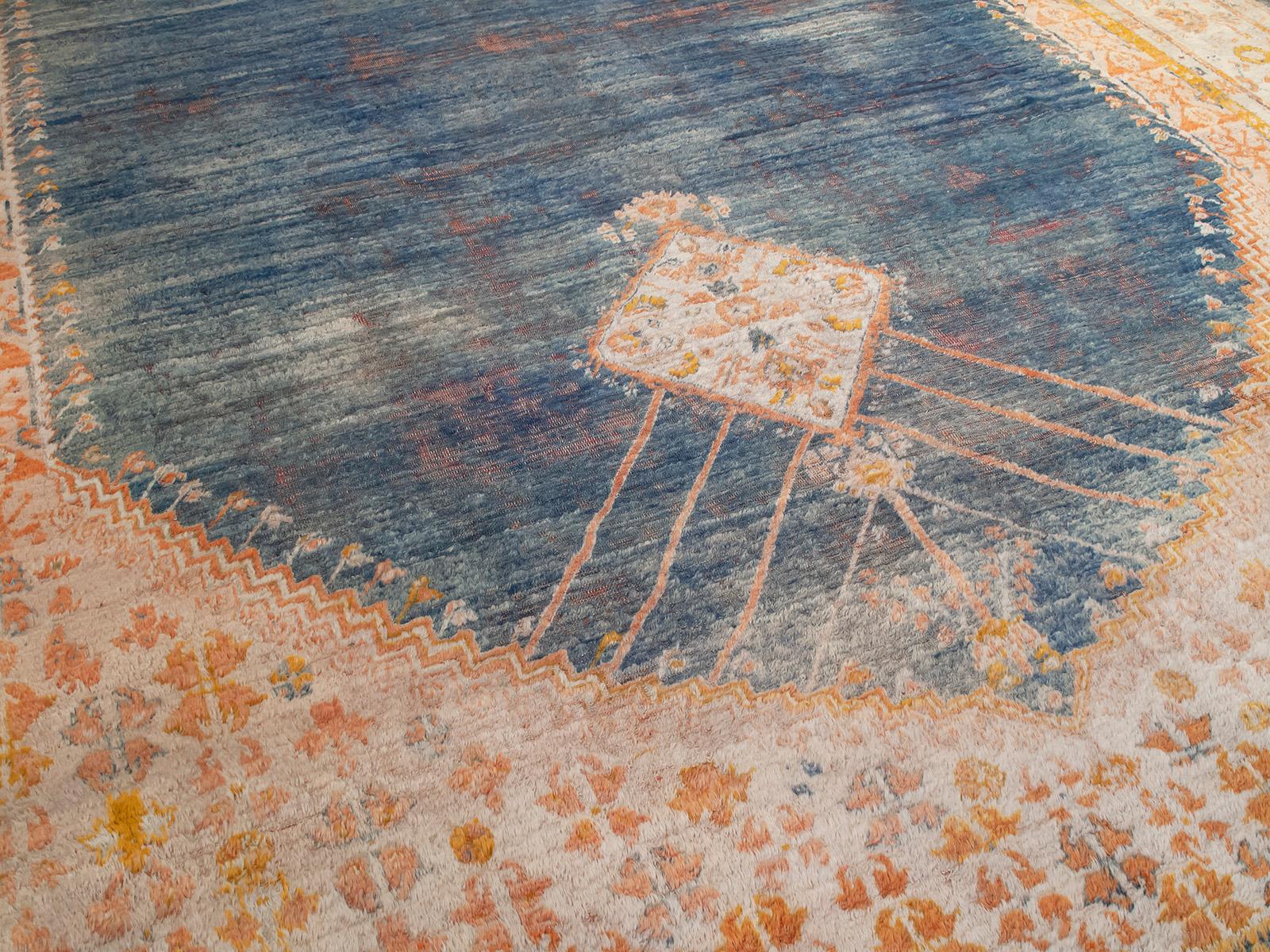 Turkish Antique Angora Oushak Carpet 'DK-119-88' For Sale
