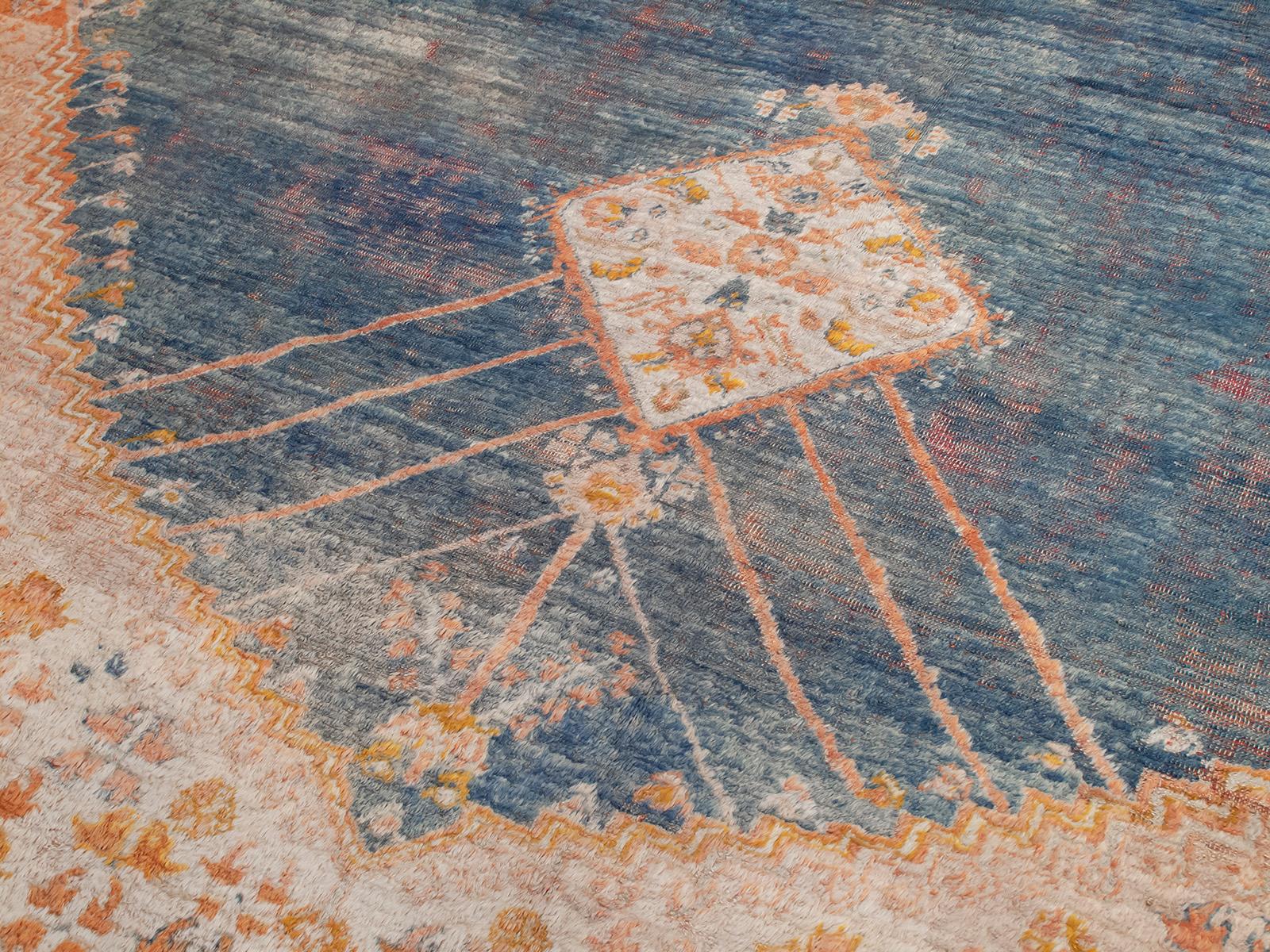 Antiker Angora Oushak-Teppich 'DK-119-88' im Zustand „Gut“ im Angebot in New York, NY