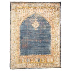 Alfombra antigua de angora Oushak "DK-119-88