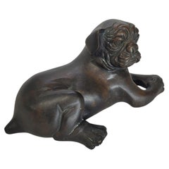 Antique Animalier Solid Bronze Sculpture, Late 19th–Early 20th Century