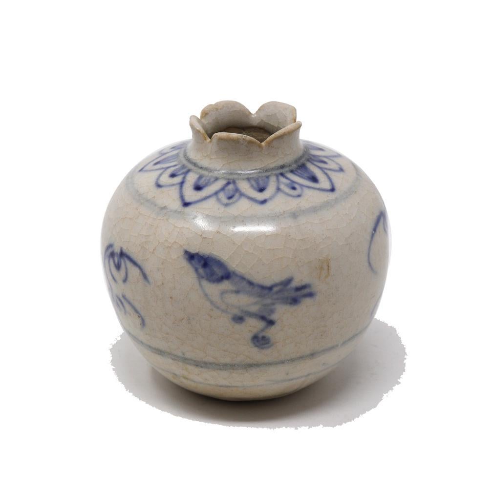 Antike Annamese Blau und Weiß Keramik Krug, Chu Dao Kilns (Vietnamesisch) im Angebot