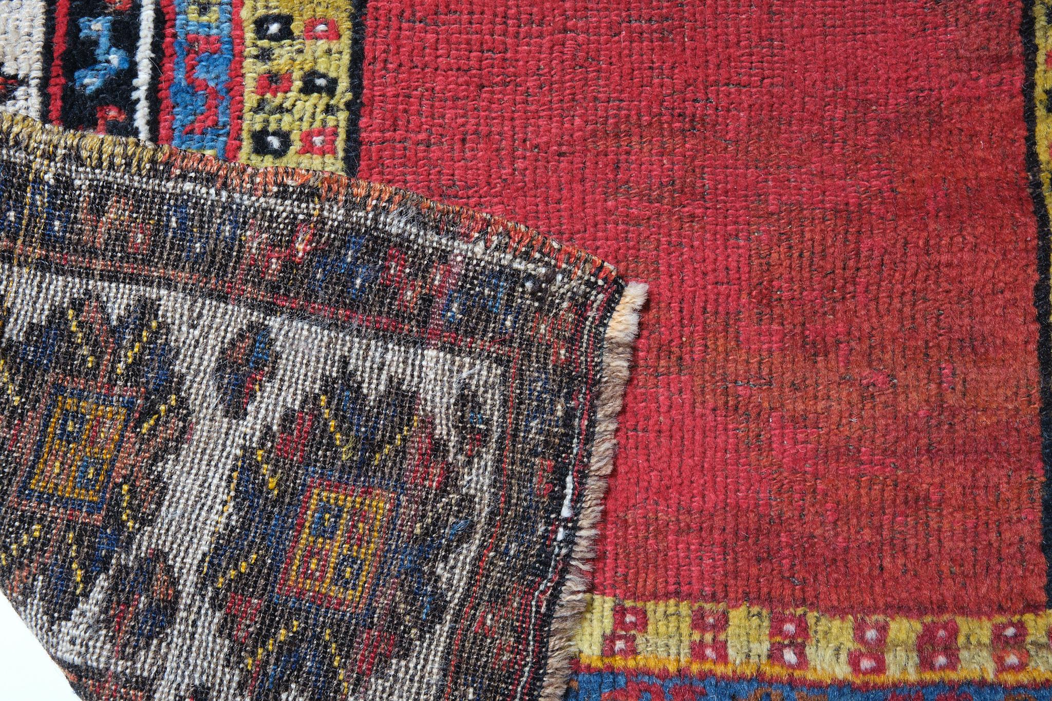 Oushak Antique Antep Prayer Rug South Eastern Anatolian Turkish Mihrab Carpet For Sale
