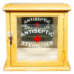 Antique Antiseptic Sterilizer Barber Shop Cabinet c.C.1920
