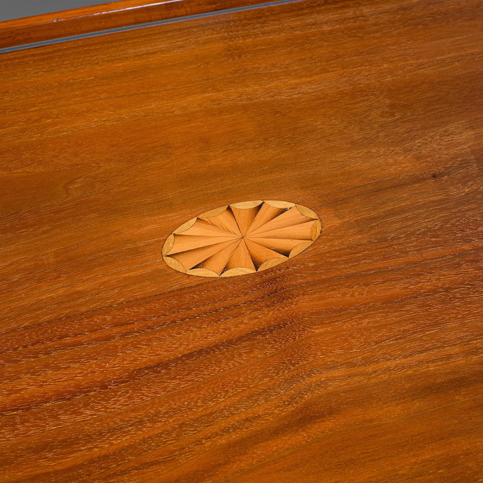 20ième siècle Antique Aperitif Serving Tray, English, Walnut, Afternoon Tea Platter, Edwardian en vente