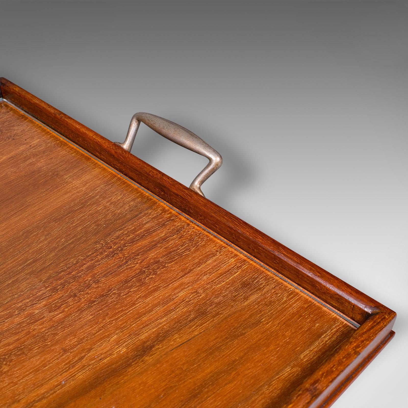 Antique Aperitif Serving Tray, English, Walnut, Afternoon Tea Platter, Edwardian en vente 1
