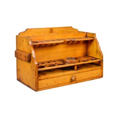 Antiguo Soporte para Botellas de Boticario Inglés Air Ministry Stamped, Principios del Siglo XX