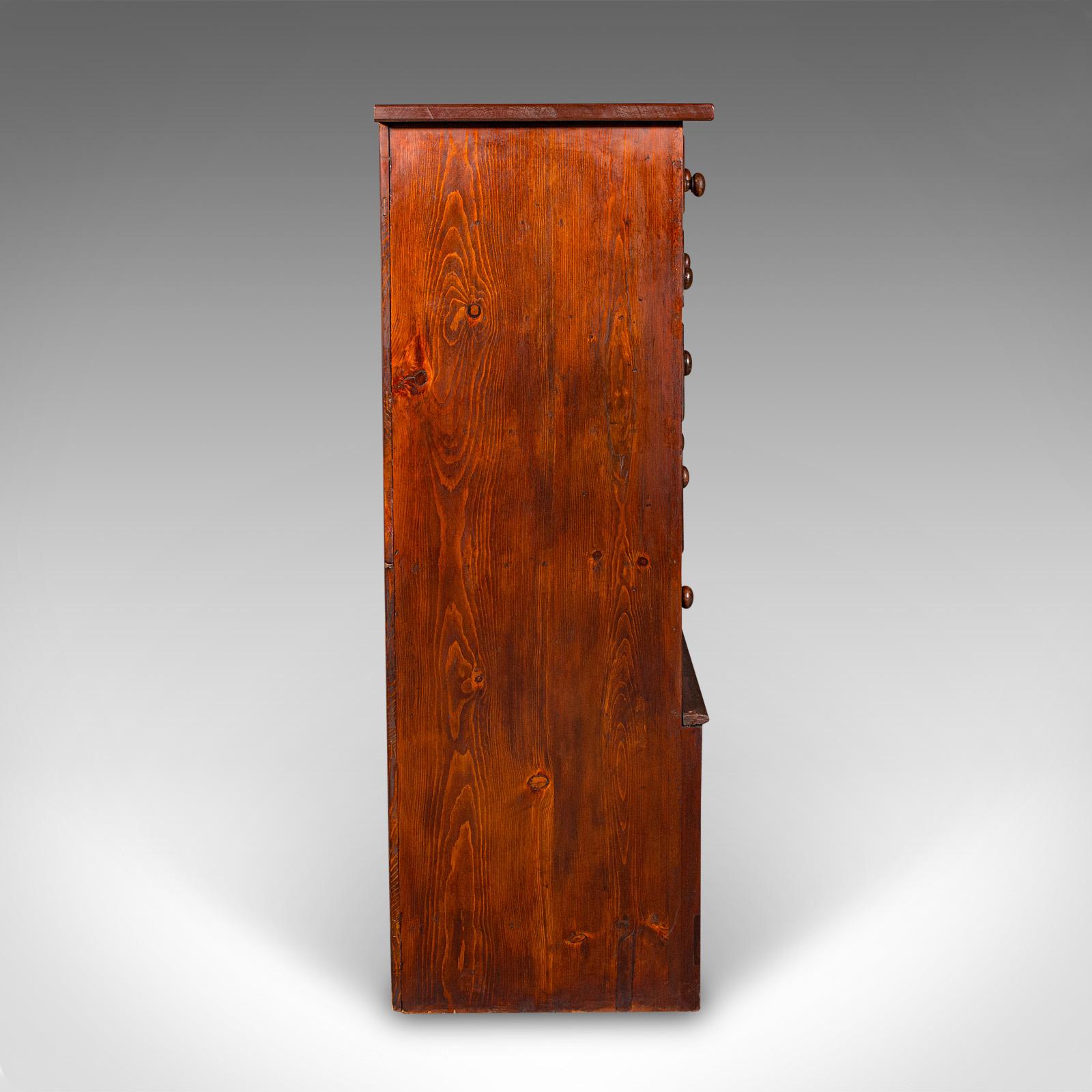 Late 19th Century Antique Apothecary Chest of Drawers, English, Chemist’s Shop Cabinet, Victorian For Sale