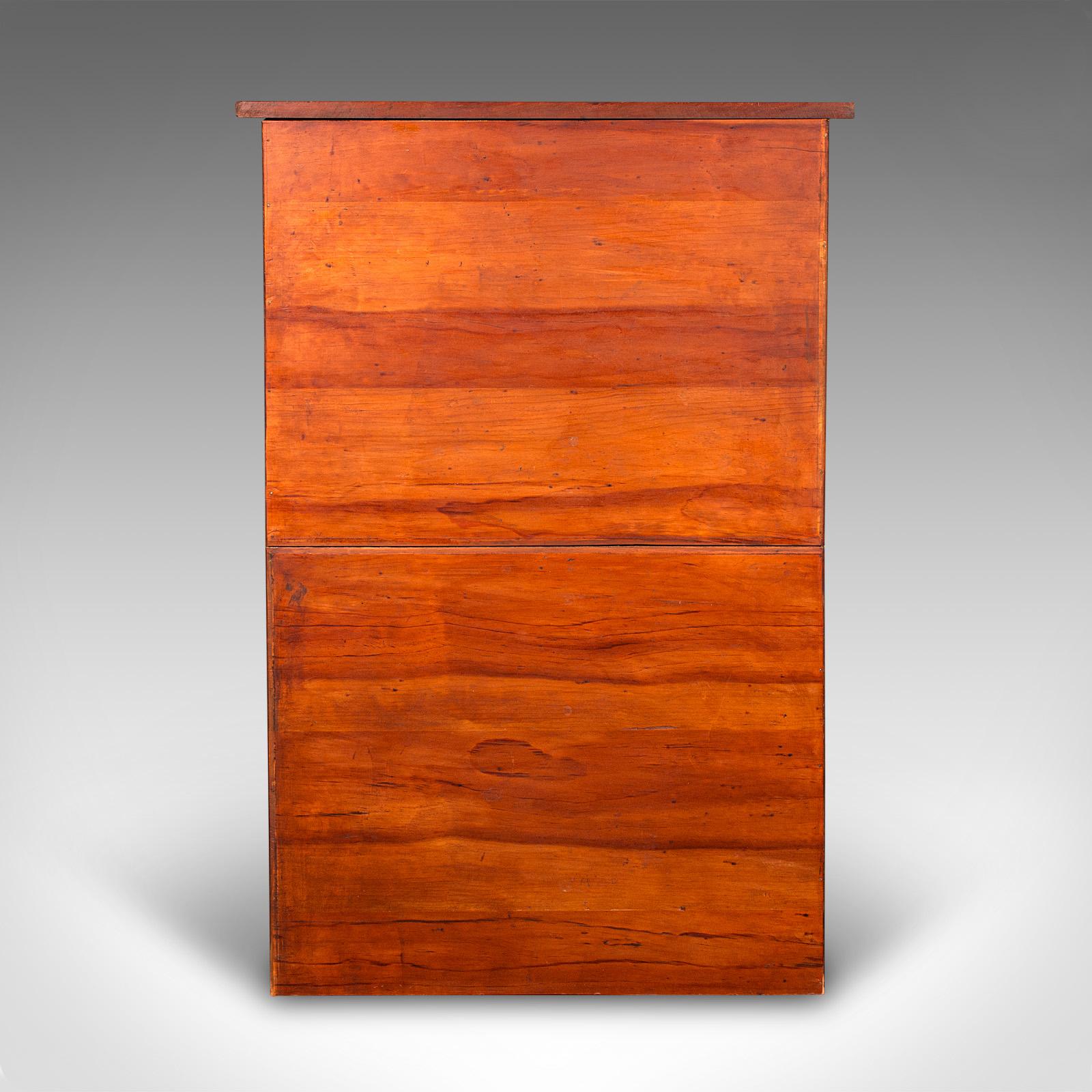 Mahogany Antique Apothecary Chest of Drawers, English, Chemist’s Shop Cabinet, Victorian For Sale