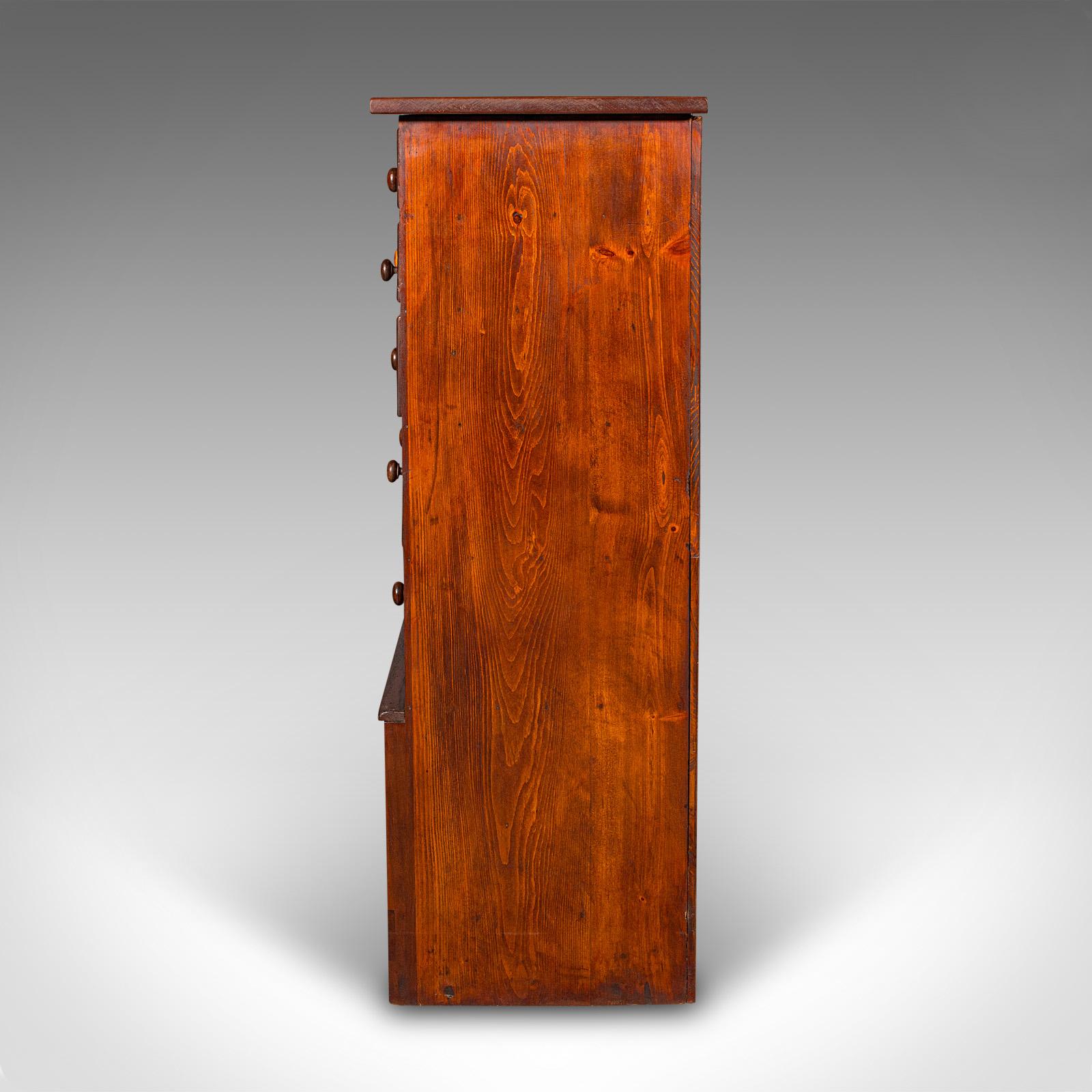 Antique Apothecary Chest of Drawers, English, Chemist’s Shop Cabinet, Victorian For Sale 1