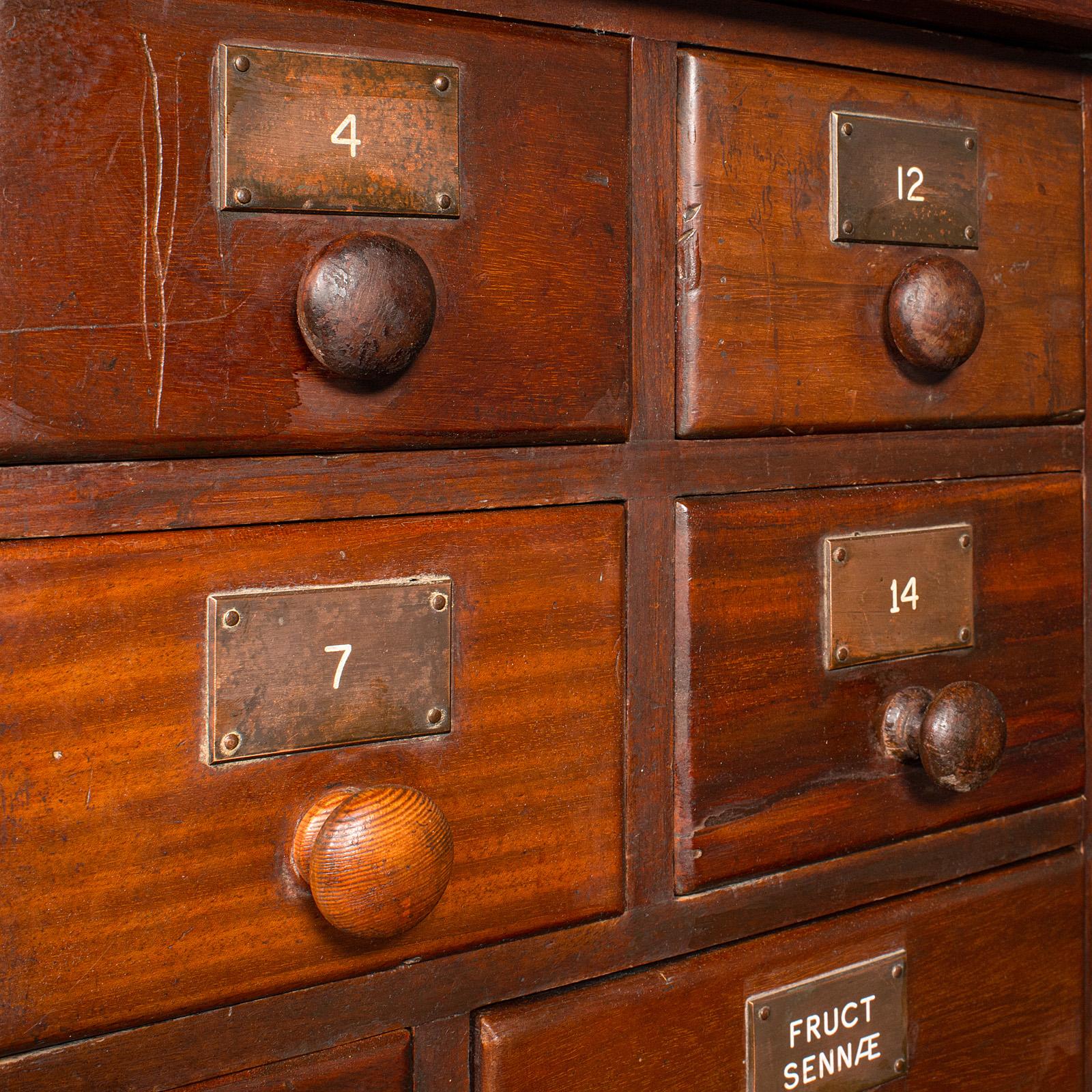 Antique Apothecary Chest of Drawers, English, Chemist’s Shop Cabinet, Victorian For Sale 3