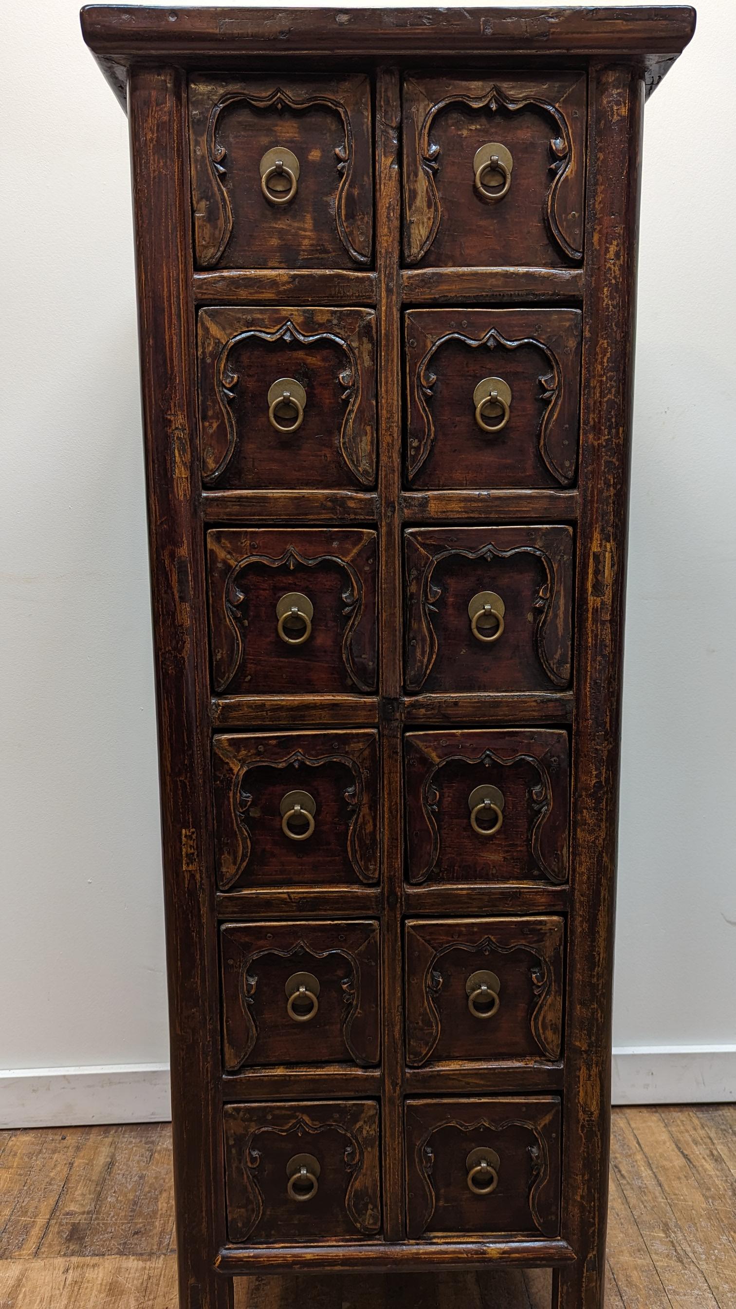 Qing Antique Apothecary Chest of Drawers For Sale