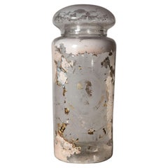Antique apothecary jar, chemist jar