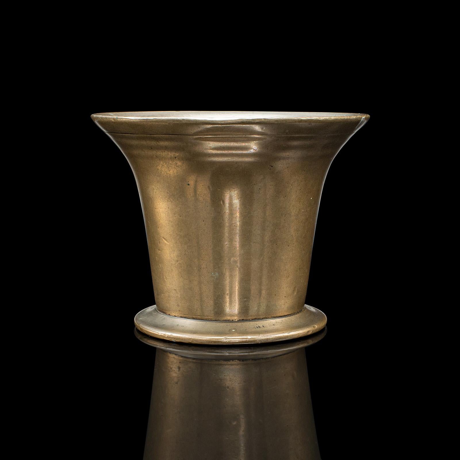 British Antique Apothecary Mortar & Pestle, English, Bronze, Chemist Shop Aid, Georgian For Sale