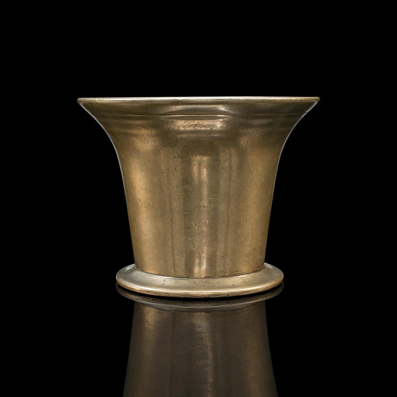 Antique Apothecary Mortar & Pestle, English, Bronze, Chemist Shop Aid, Georgian For Sale 1