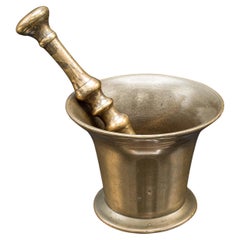 Antique Apothecary Mortar & Pestle, English, Bronze, Chemist Shop Aid, Georgian