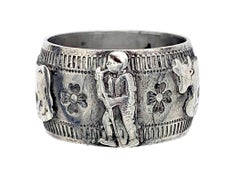 Anello Appenzeller Senn Antico in argento Svizzera