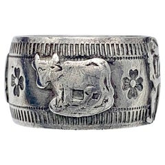 Ancienne bague Senn d'Appenzeller en argent Suisse