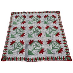 Antique Applique Quilt, 19th Century Carolina Lilly