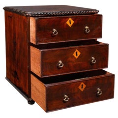 Antique Apprentice Chest Of Drawers, English, Small Desktop Case, Georgian, 1800