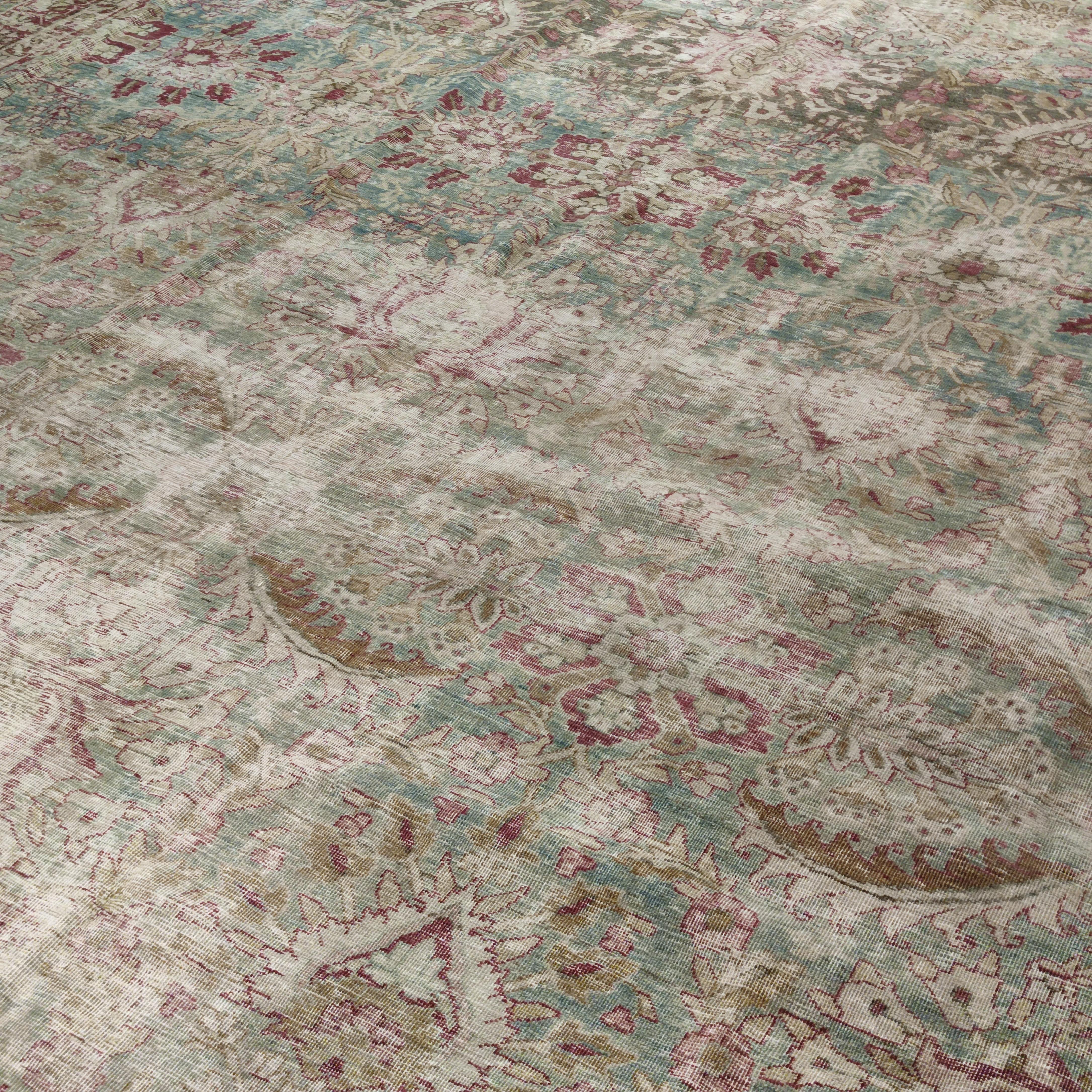 Tappeto Lavar Kirman antico Greene & Greene & Greene Distressed con motivo all-over in vendita 3