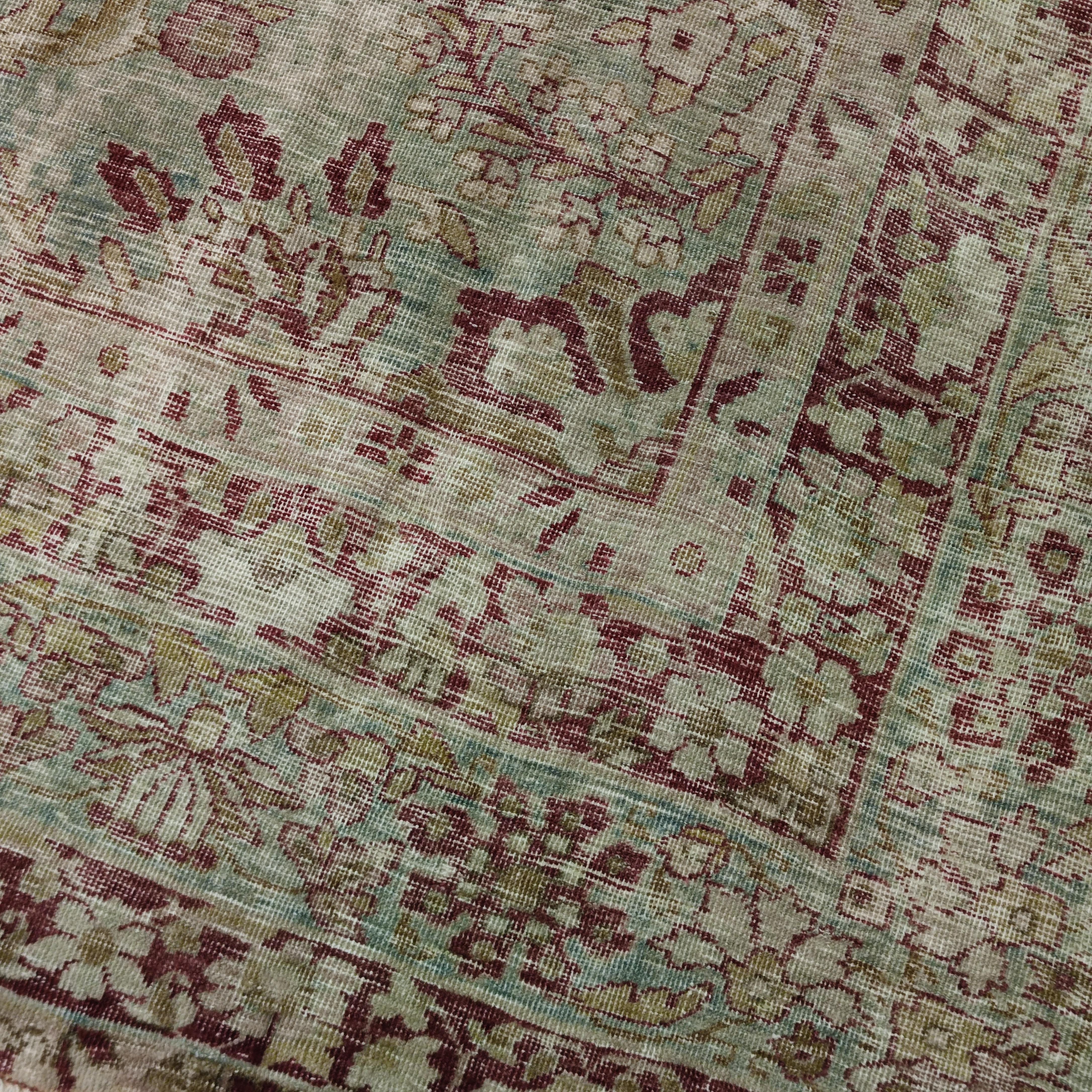 Tappeto Lavar Kirman antico Greene & Greene & Greene Distressed con motivo all-over in vendita 2