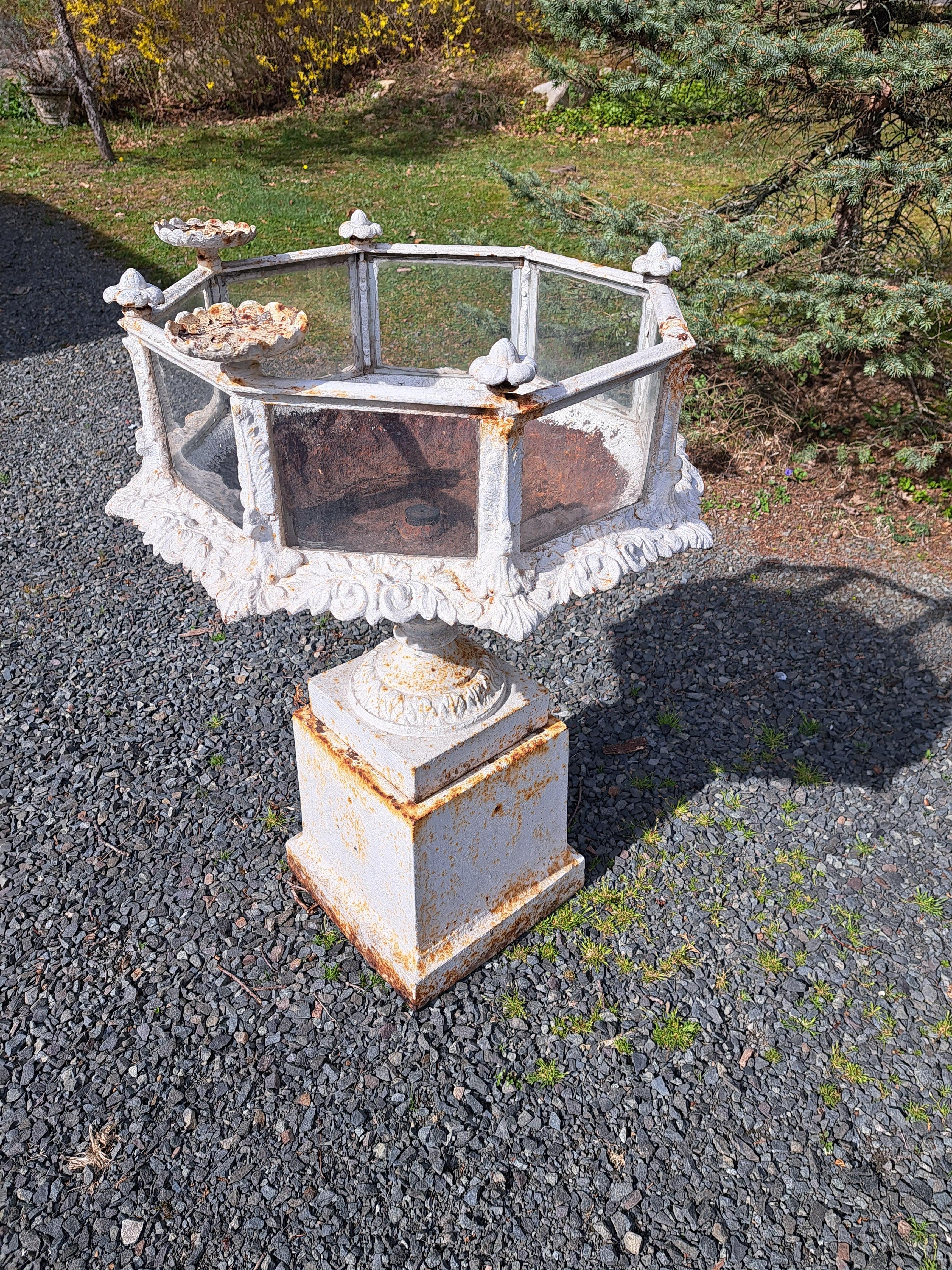 Victorian Antique Fountain Aquarium attributed to JL Mott Iron Works Bronx NY circa 1880 For Sale