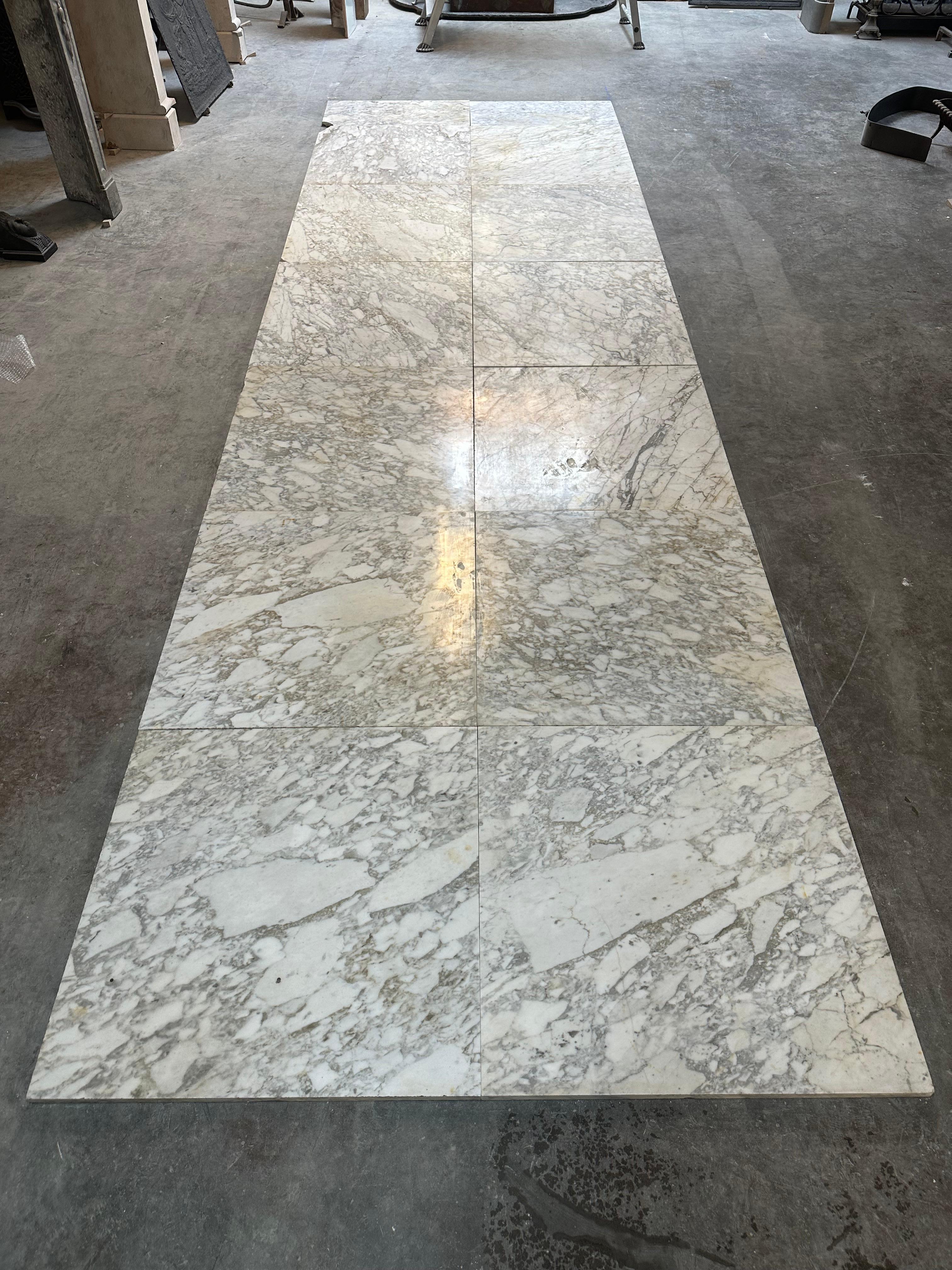 Carrara Marble Antique Arabescato Marble Floor Tiles For Sale