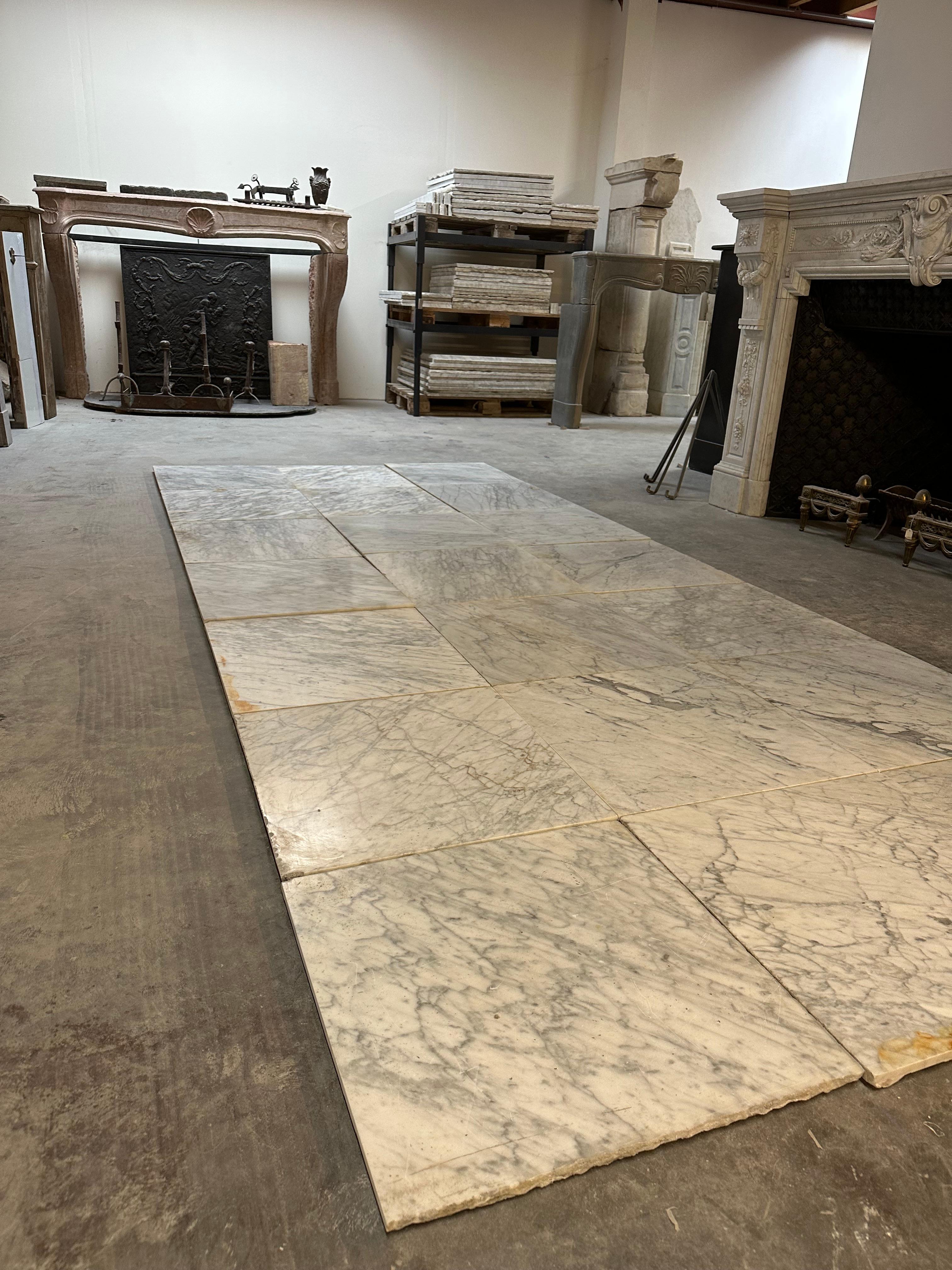 Antique Arabescato Marble Flooring For Sale 7