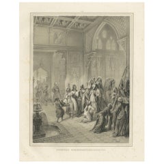 Antico Arabo Cerimonia di fidanzamento Scena interna, Maximilian Egitto 1846