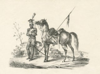 Antique Arabian Horse & Cavalry Lithograph after Carle Vernet, c.1825, view 4