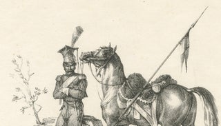 Antique Arabian Horse & Cavalry Lithograph after Carle Vernet, c.1825, view 6