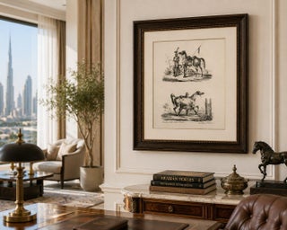 Antique Arabian Horse & Cavalry Lithograph after Carle Vernet, c.1825, view 8