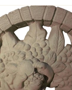 Antique Arched Figural Wall Plaque