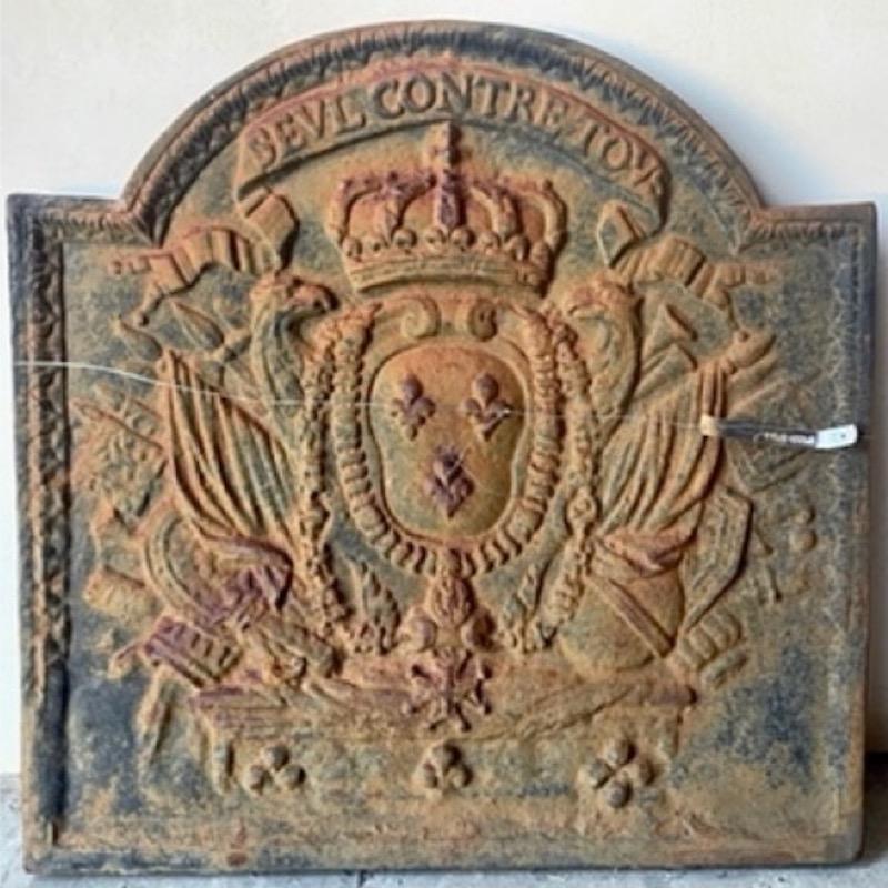 European Antique Arched Fireback, Fa-0059 For Sale