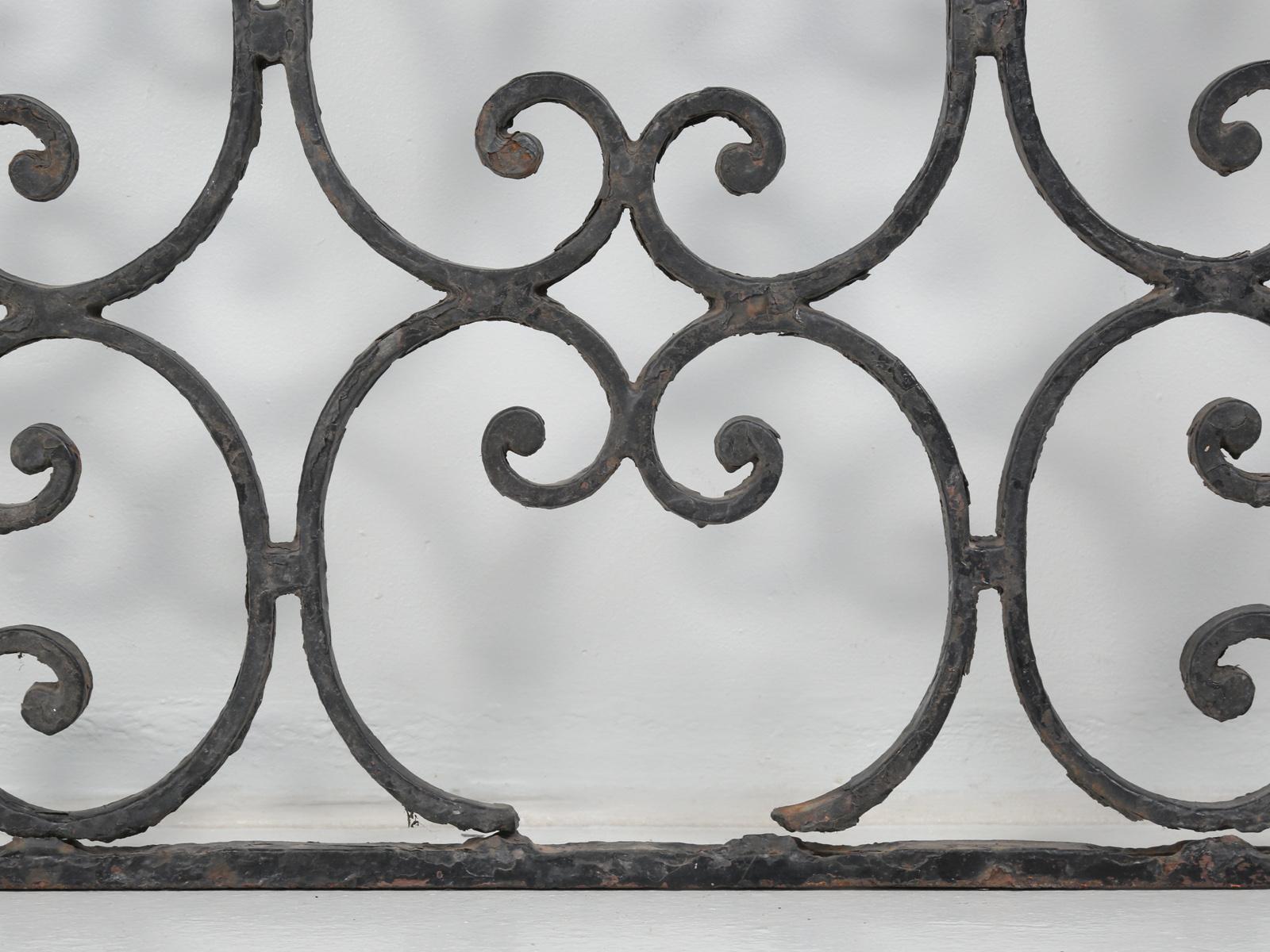 Antique Arched Iron Door, Perfect for a Wine Room or Garden Entrance 7
