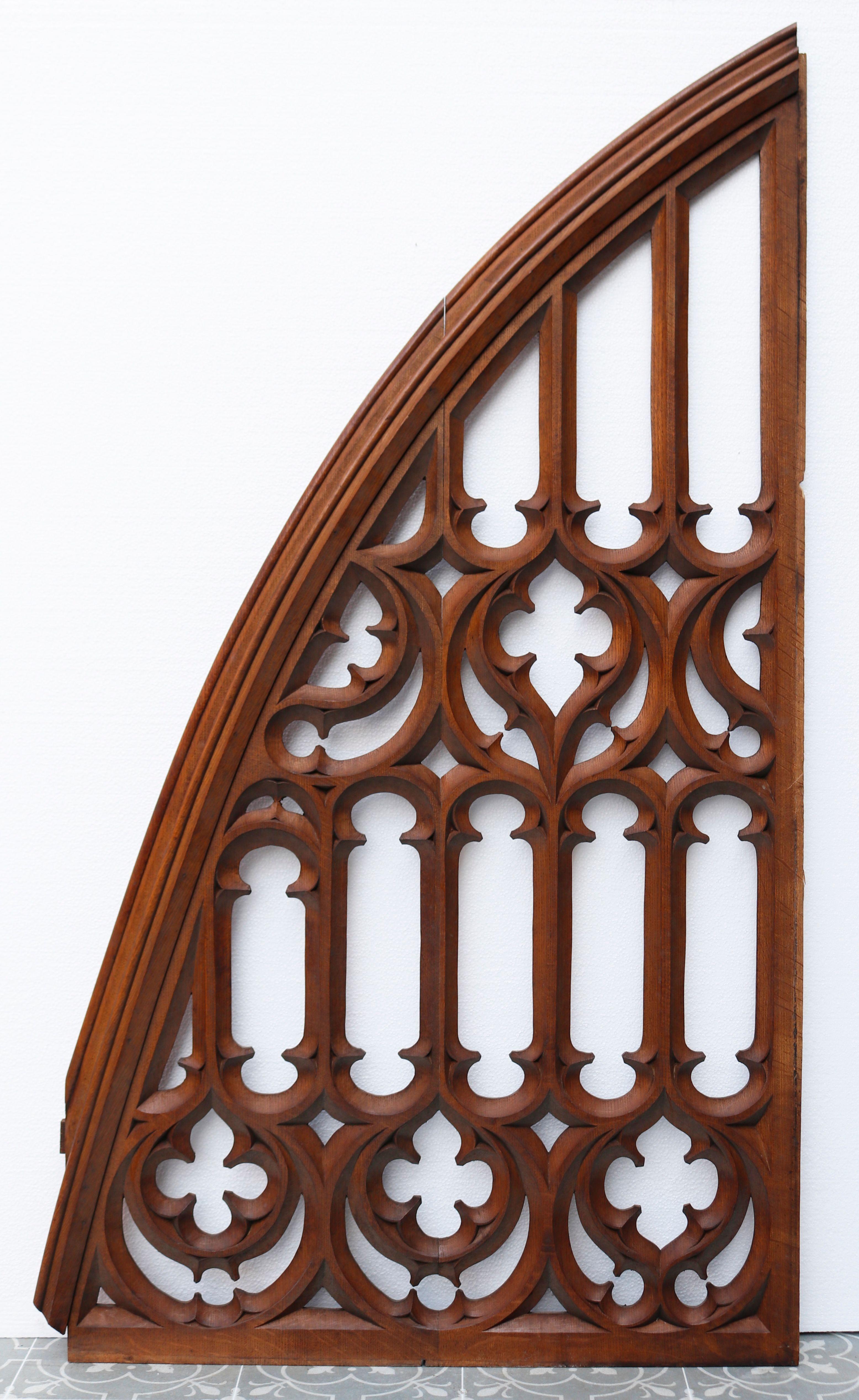 wooden panel arch