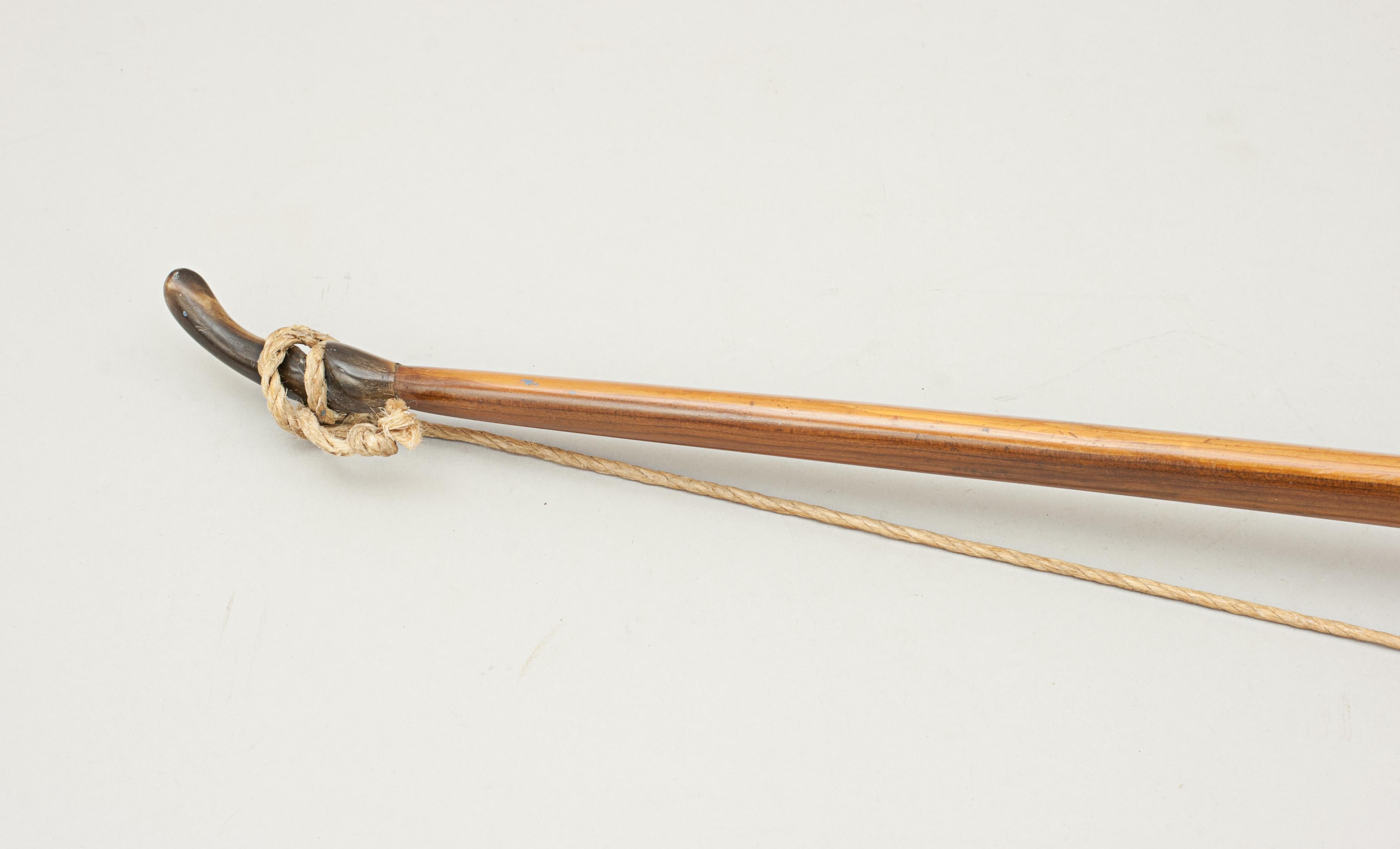 English Antique Archery Longbow in Yew Wood by Thomas Aldred