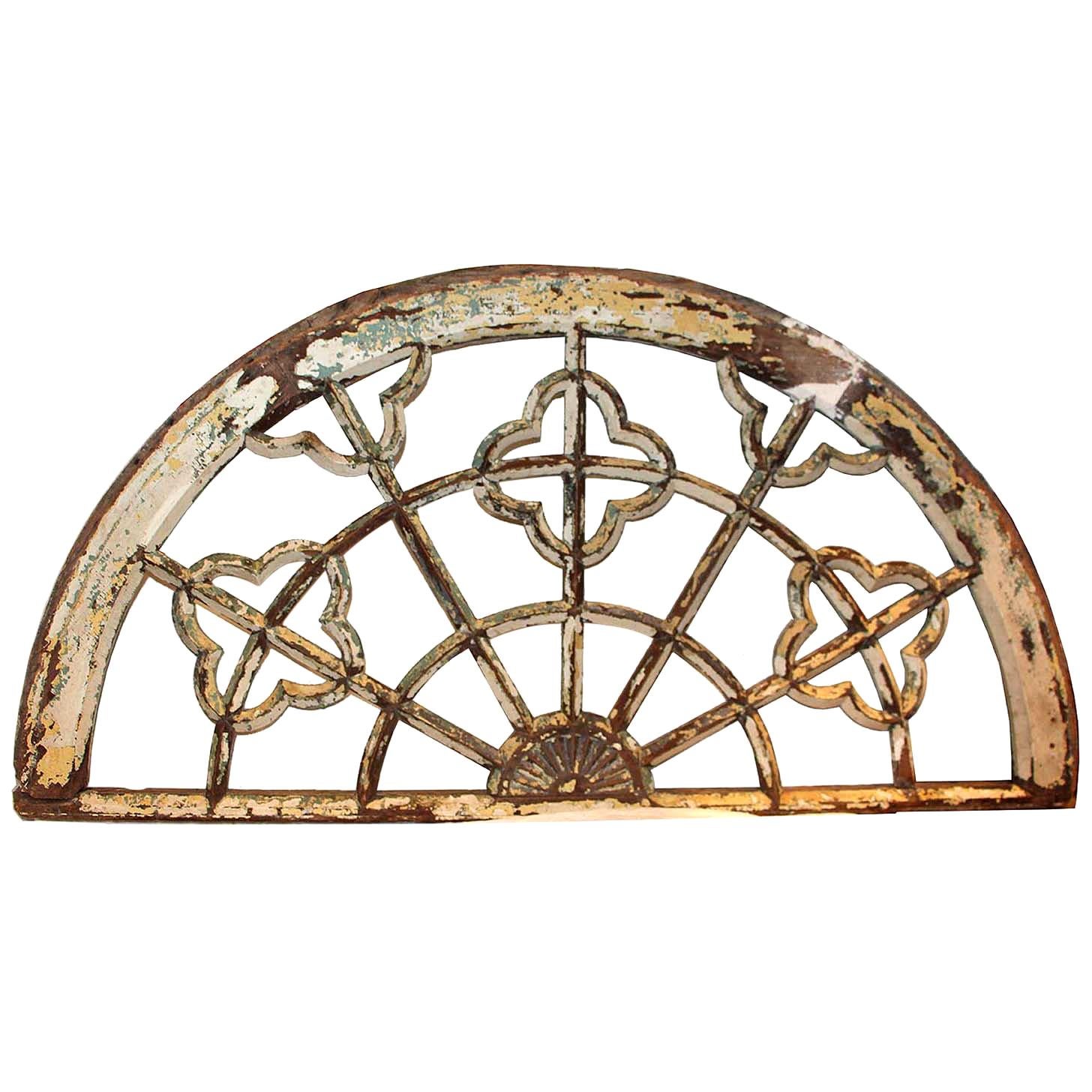 Antique Architectural Arch Transom