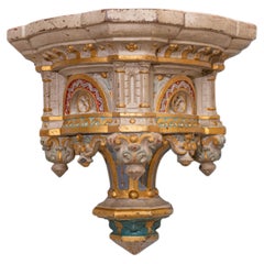 Antique Architectural Element, White Terracotta, France, 1910s Salvage
