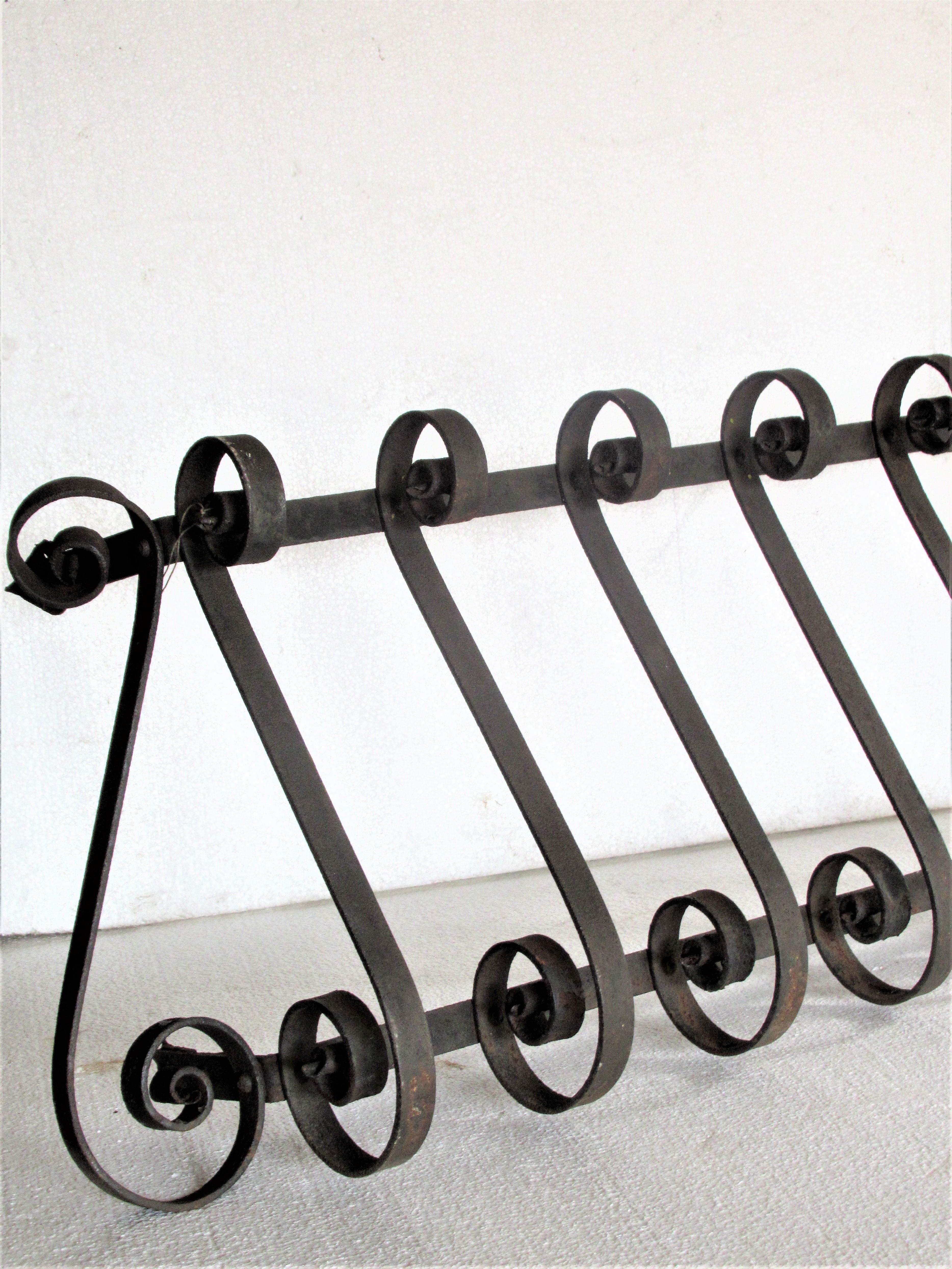 Antique Architectural Hand Wrought Iron Window Box Railing 5