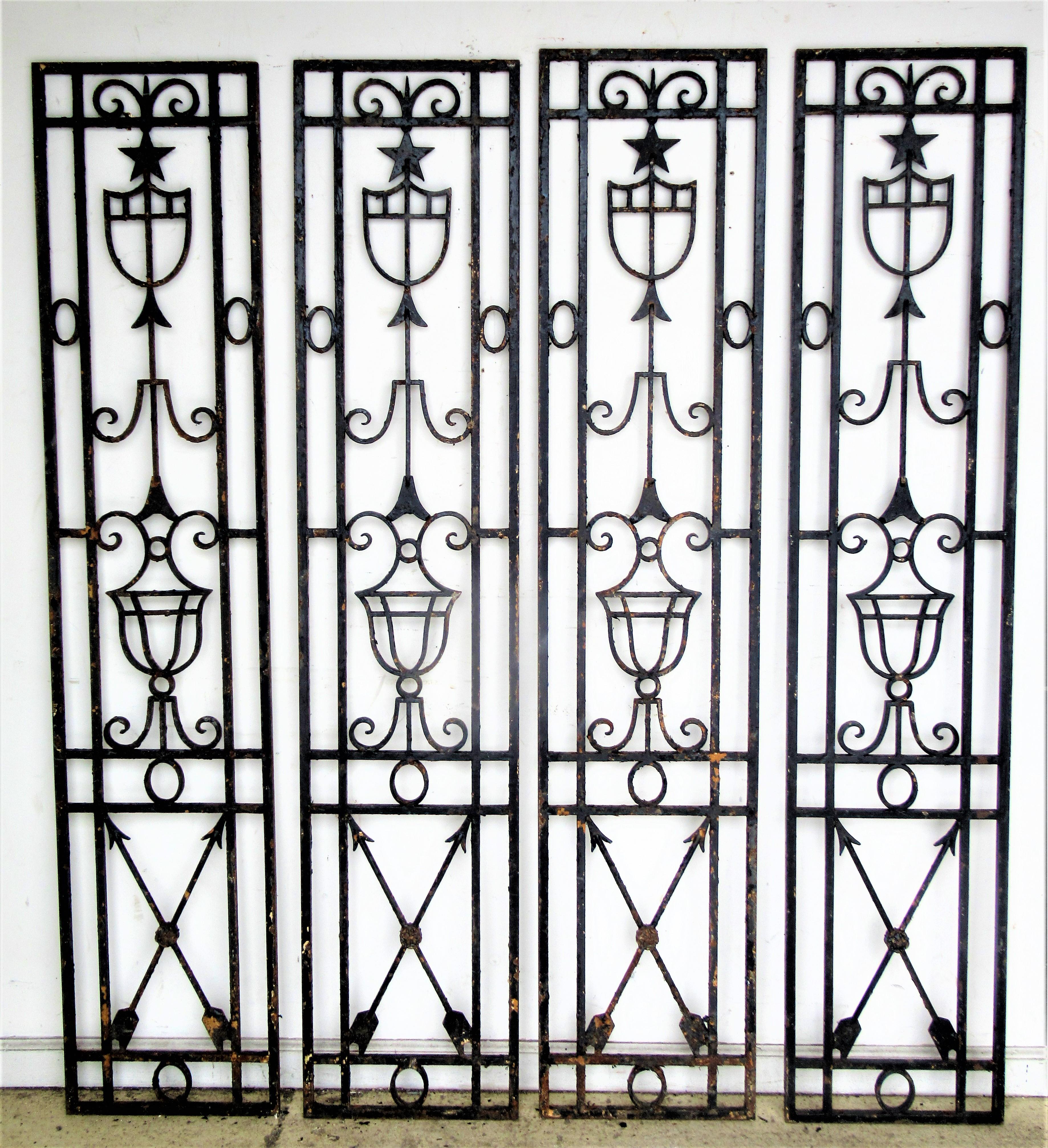  Neoclassical Architectural Iron Panels In Good Condition In Rochester, NY
