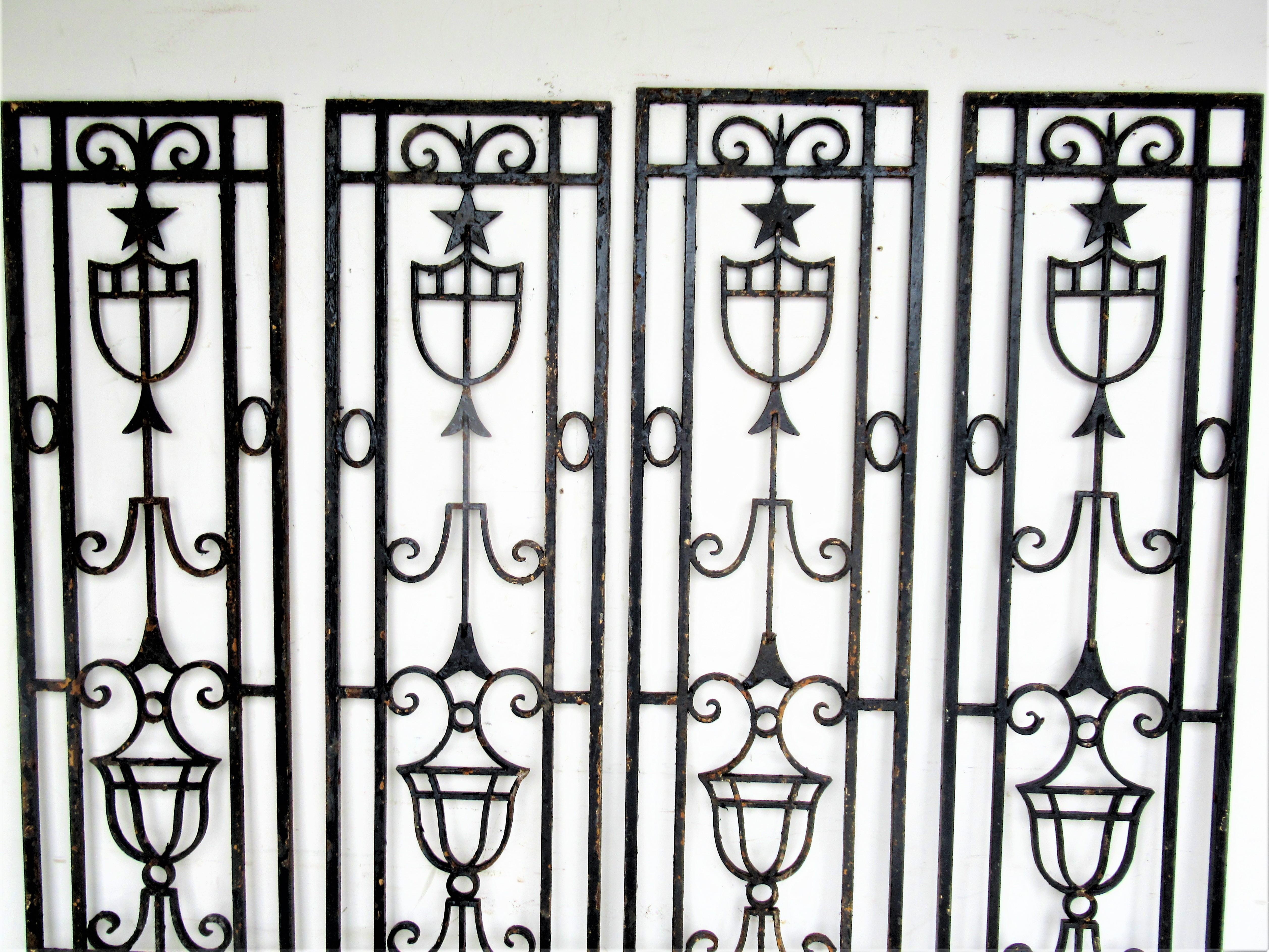 20th Century  Neoclassical Architectural Iron Panels