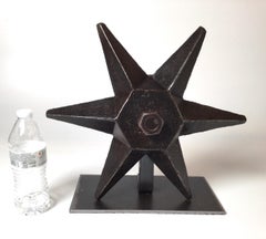 Antique Architectural Wall Building Anchor Star 19th Century