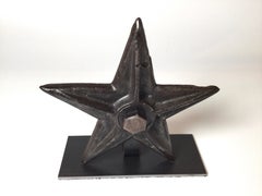 Antique Architectural Wall Building Anchor Star 19th Century