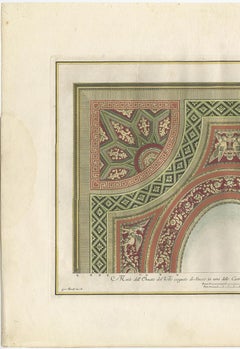 Antique Architecture Print of Ornaments 'Tav. II' by Albertolli
