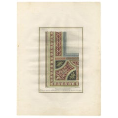 Antique Architecture Print of Ornaments 'Tav. IV' by Albertolli