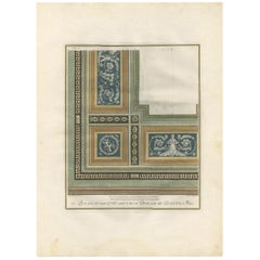 Antique Architecture Print of Ornaments 'Tav. VI' by Albertolli