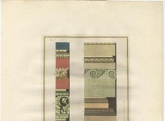 Antique Architecture Print of Ornaments 'Tav. X' by Albertolli