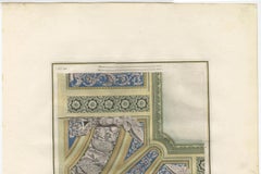 Antique Architecture Print of Ornaments 'Tav. XIV' by Albertolli