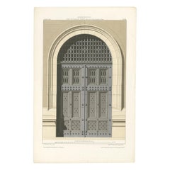 Architekturdruck des Justizpalastes in Paris von Delarue:: um 1880